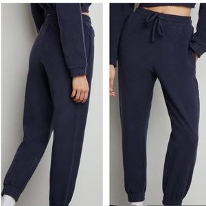 ONIA Women’s Brushed Navy Thick Terry Jogger Size M NWT